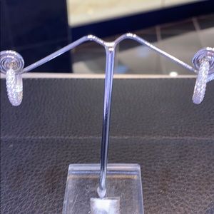 Sterling silver hoops